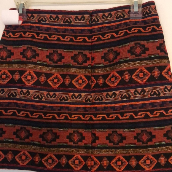 NWT tribal western boho mini skirt vintage looking - Picture 4 of 7